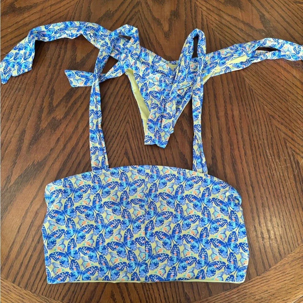 frankies bikinis‎ monarch butterfly print Set